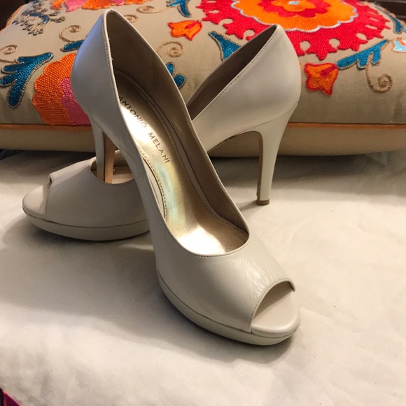antonio melani peep toe pumps